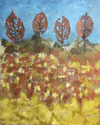 4 Leaves on a Hill_20 x 16